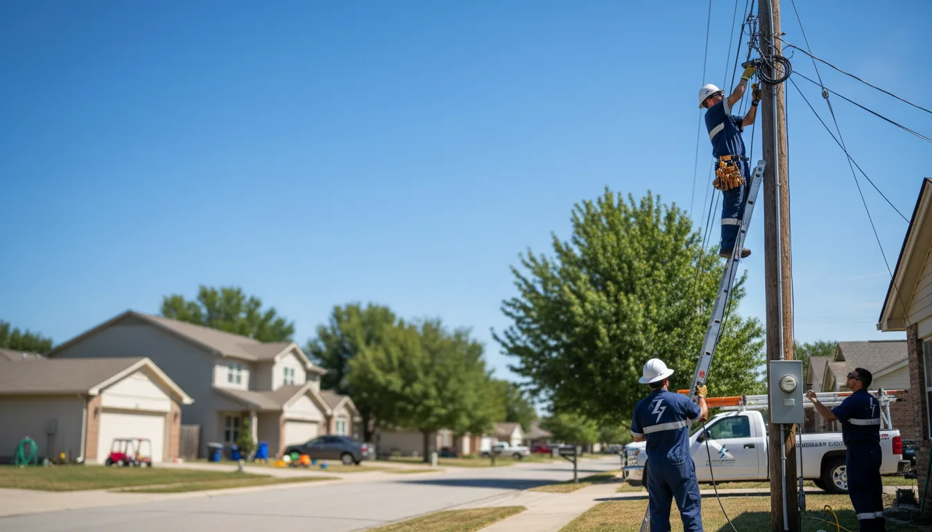 Residential electrician providing installation services in Glynn, LA